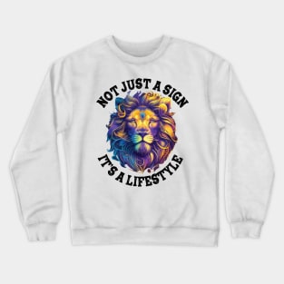 Fiery Leo: Born to Shine- loe zodiac sign Crewneck Sweatshirt